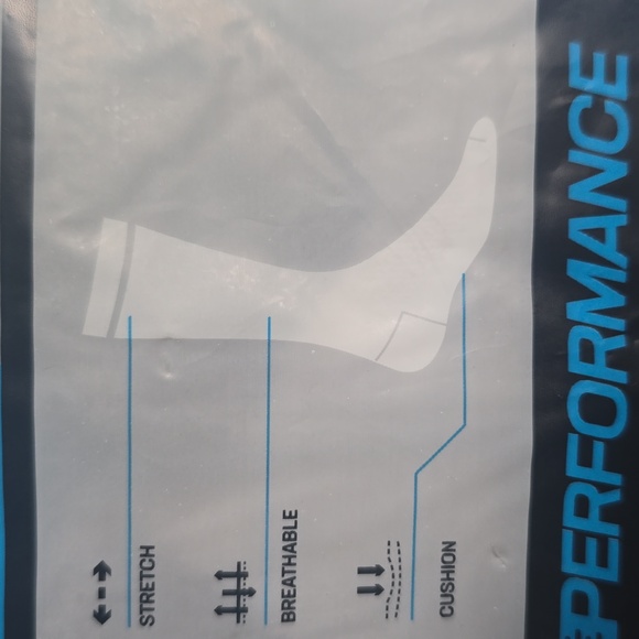 Trulfit Men's White Cotton Cushion Crew Socks - 6 Pack. - Picture 9 of 9